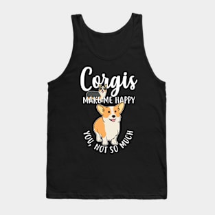 Corgis Make Me Happy Tank Top